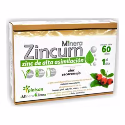 Pinisan Mineraline Zincum 60 Caps | Defensas