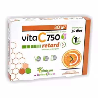 Pinisan Vita C Retard 750mg - Suplemento defensas
