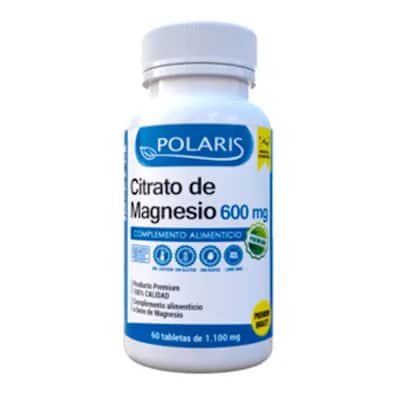 Polaris Magnesio Citrato 600mg 60 Comprimidos