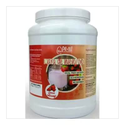 Pr-Ou Clara Huevo Fresa 1kg | Proteína Deportiva