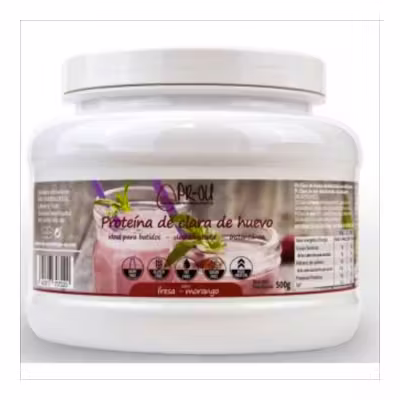 Pr-Ou Clara Huevo 500g Fresa | Proteína Pura