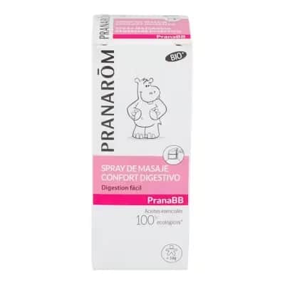 Pranarom Pranabb Confort Digestivo | Spray Masaje Bebé
