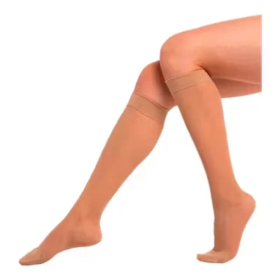 Media Corta VIADOL 140D Beige | Compresión