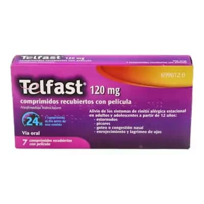 Telfast 120mg - Antihistamínico para Alergia