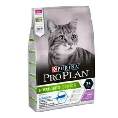 Pro Plan Sterilised 7+ Pavo | Gatos Mayores