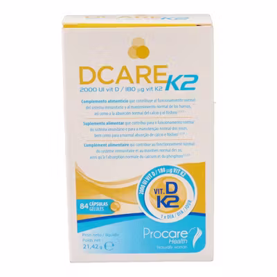 Dcare K2 Procare 84 Caps - Salud Ósea