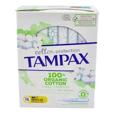 Tampax Natural Regular - Tampones Algodón