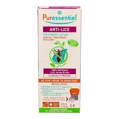 Loción Puressentiel Pouxdoux Anti Piojos con Peine