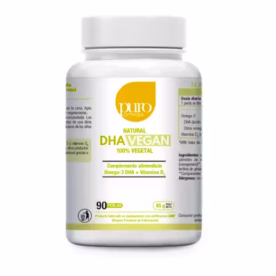 Puro Omega Natural DHA Vegan 90 Perlas