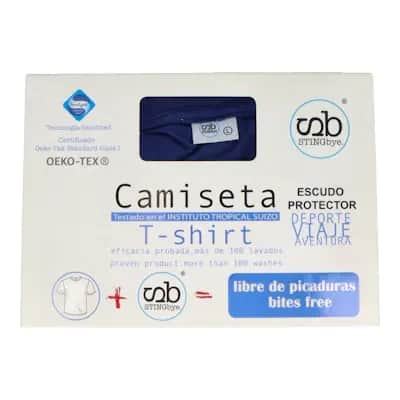 Stingbye Camiseta Marino L - Protección Permetrina