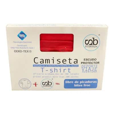 Stingbye Camiseta Rojo M | Repelente Mosquitos