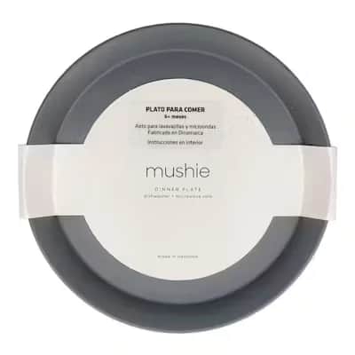 Mushie Pack 2 Platos Redondos Smoke