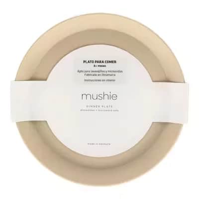 Mushie Pack 2 Platos Redondos Vanilla
