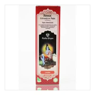 Radhe Shyam Henna Pasta Caoba - Tinte Natural Rojo