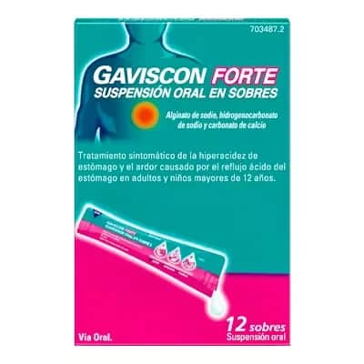 Gaviscon Forte 12 Sobres - Acidez y Reflujo