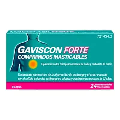 Gaviscon Forte 24 Comp | Alivio Acidez