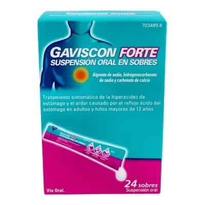 Gaviscon Forte 24 Sobres - Acidez Reflujo