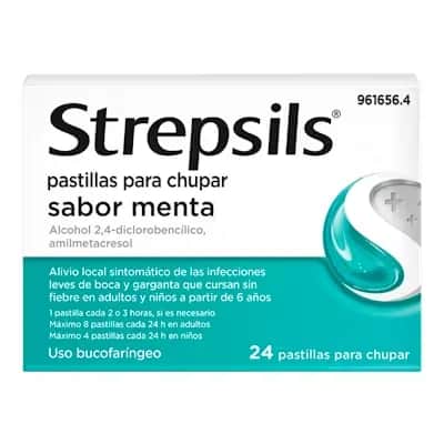 Strepsils Menta 24 Pastillas - Alivio Garganta