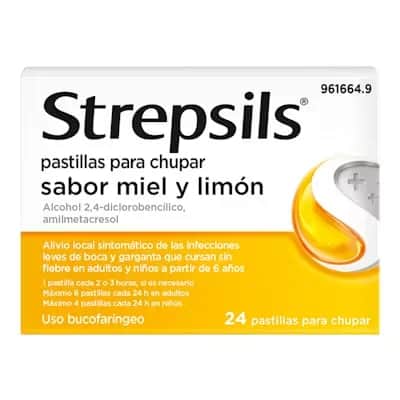 Strepsils Miel Limón 24 Pastillas - Garganta
