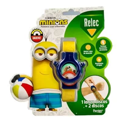 Relec Pulsera Niños Minions Azul - Mosquitos