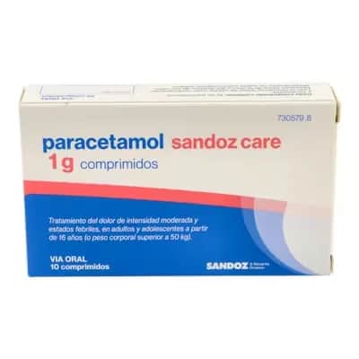 Paracetamol Sandoz Care 1 G | Dolor moderado