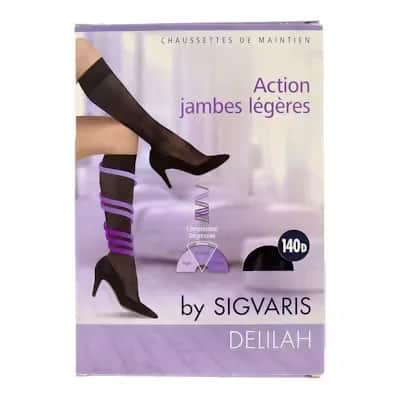 Sigvaris Media Corta 140 T/1 Negro | Compresión