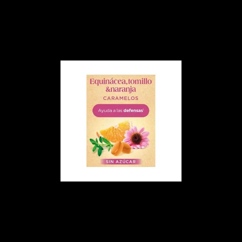 Santé Verte caramelos de equinácea, tomillo y naranja, 35 g