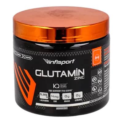 Infisport Glutamin + Zn Polvo | Recuperación deportiva
