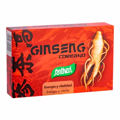 Ginseng 40 cápsulas Santiveri | Tónico Adaptógeno