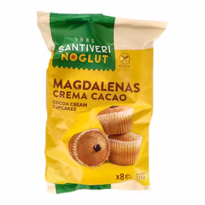 Noglut Magdalenas Crema Cacao - Sin Gluten