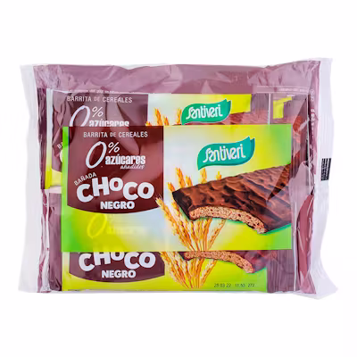 Barritas Santiveri Cereales Chocolate Negro Sin Azúcar