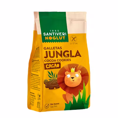 Santiveri Noglut Galletas Jungla Cacao 100g | Sin Gluten