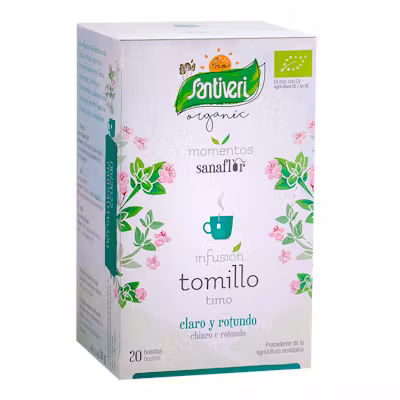 Infusión Tomillo Sanaflor Santiveri Bio 20 Sobres