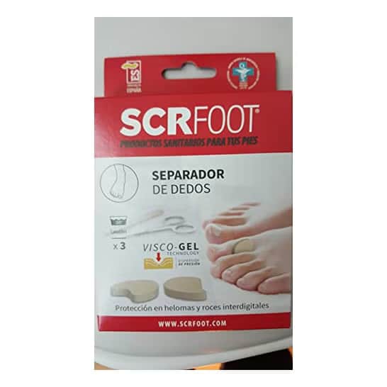 Scrfoot Separador de Dedos 3uds