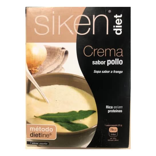 Siken Diet crema de pollo 7 sobres