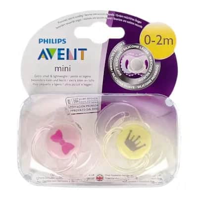 Chupete Avent Mini Sili Fisio 0-2M | Para recién nacidas