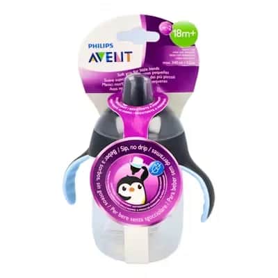 Vasito Avent Pingüino 200ml - Boquilla Blanda