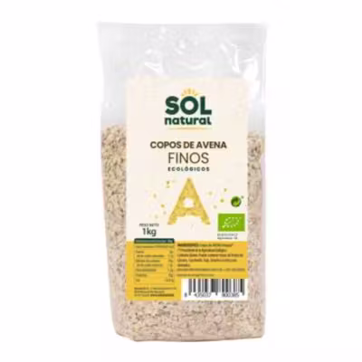 Solnatural Copos Avena Integral 1kg | Sin Gluten