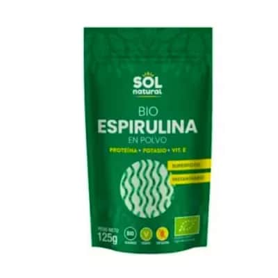 Solnatural Espirulina Polvo Bio - Superalimento 125g