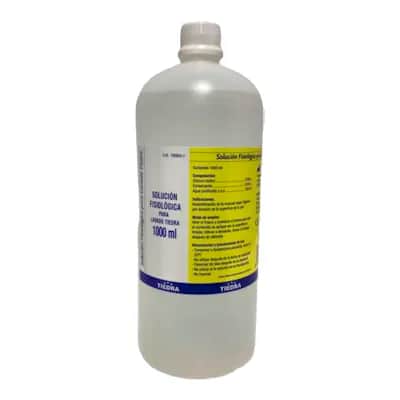 Solución Fisiológica Tiedra 1L - Limpieza de Heridas