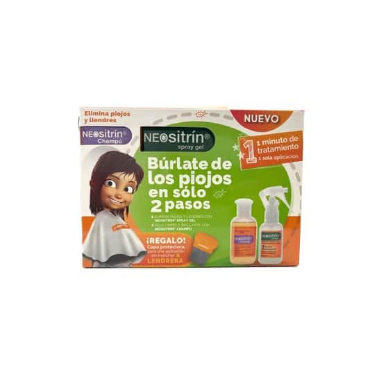 Stada Neositrín Pack Spray Gel 60ml + Champú 100ml + Lendrera