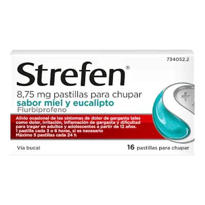 Strefen Miel y Eucalipto 16 Ud | Dolor Garganta