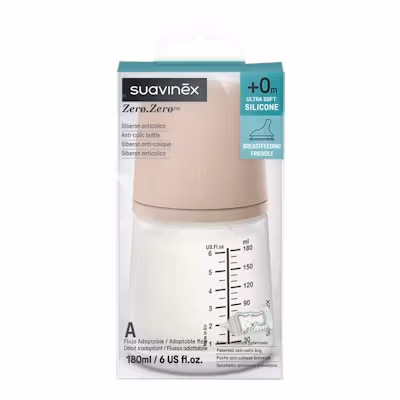 Suavinex Biberón Anticólico Silicona 180ml - Recién Nacidos