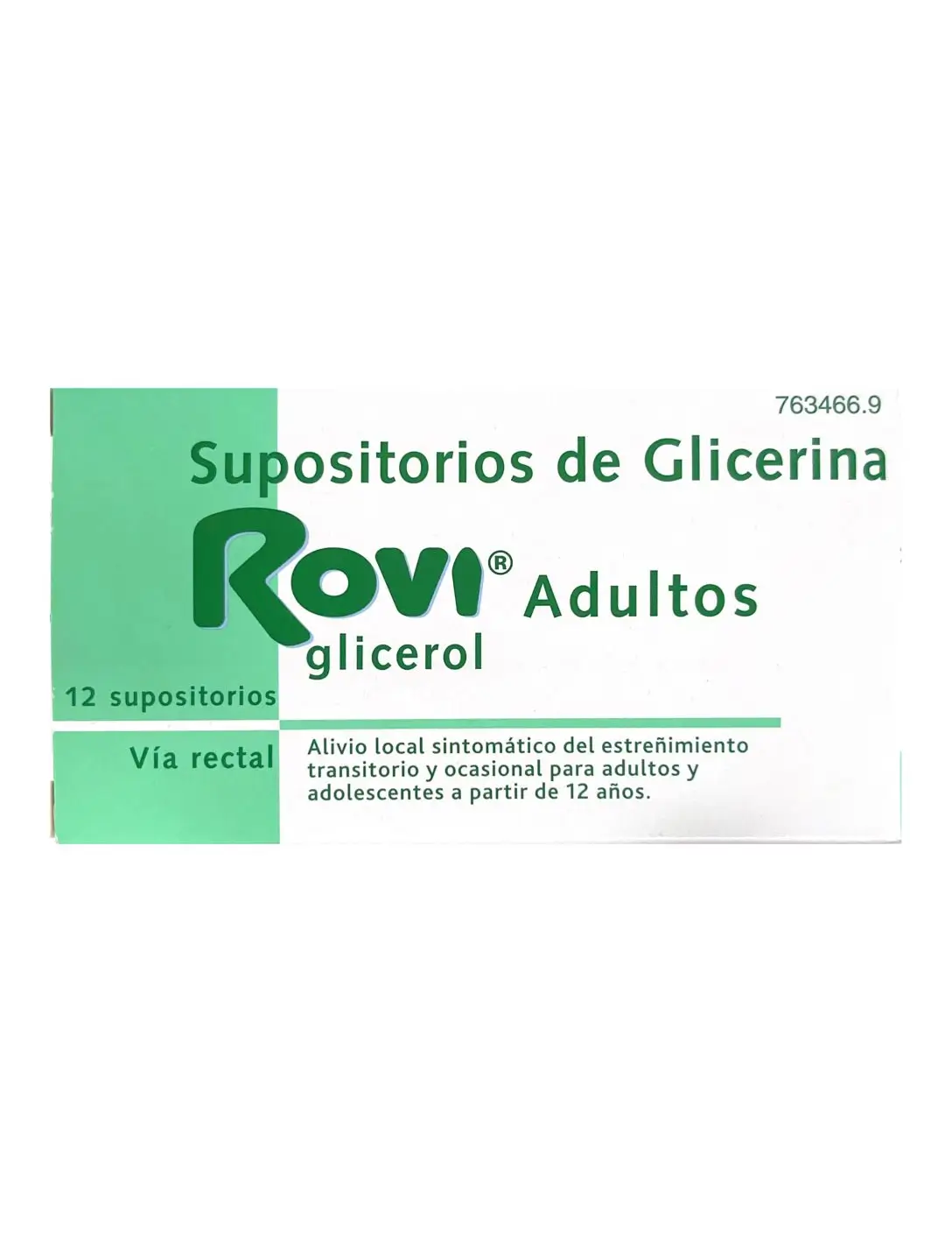SUPOSITORIOS DE GLICERINA ROVI ADULTOS 2,25 G 12 SUPOSITORIOS