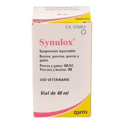 Synulox 40 ml | Antibiótico para Animales