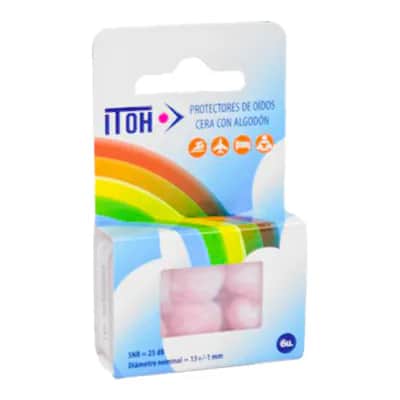 Tapón Oído Cera Itoh 12 Unidades | Protección