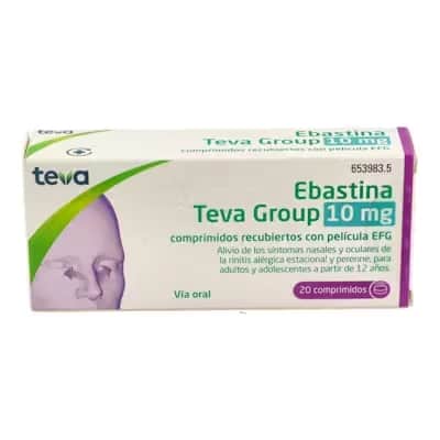 Ebastina Ratio 10mg 20 Comprimidos | Antialérgico