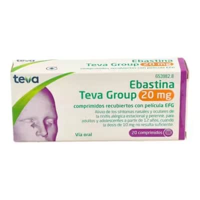 Ebastina Teva 20 mg | Antialérgico