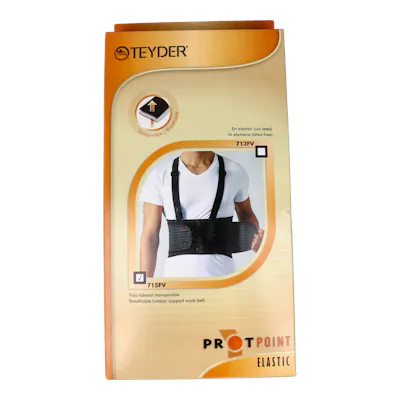 Teyder Faja Lumbar XXL con Tirantes | Dolor Espalda
