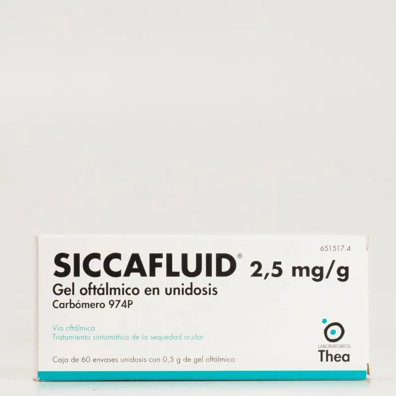 Siccafluid Gel Oftálmico 2,5mg/g - Sequedad Ocular
